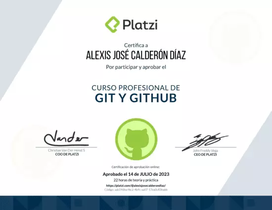Certificado Git y Github